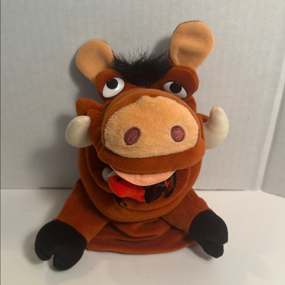 Disney Pumbaa warthog from the Lion King plush Hand Puppet